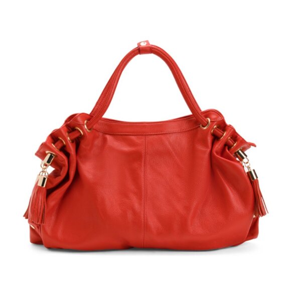 AMERILEATHER Leather Musette Satchel - Picture 1 of 3